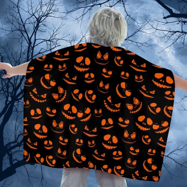 Custom Kids Halloween Cape in Satin with Easy Hook and Loop Collar