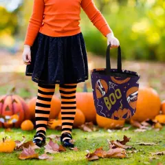 Personalized Trick-or-Treat Bag for Halloween, Printed with Your Design thumbnail 1