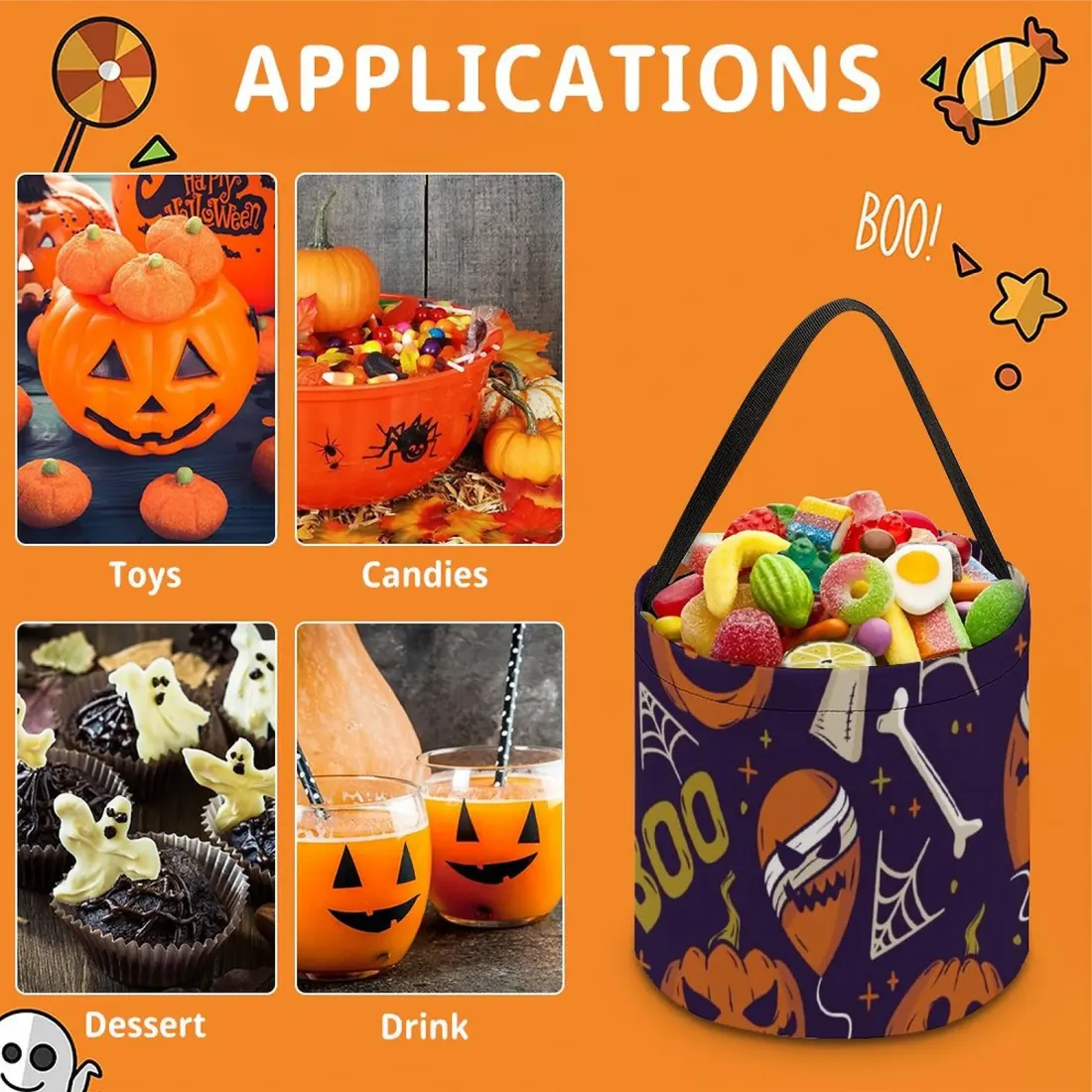 Personalized Trick-or-Treat Bag for Halloween, Printed with Your Design — photo 5