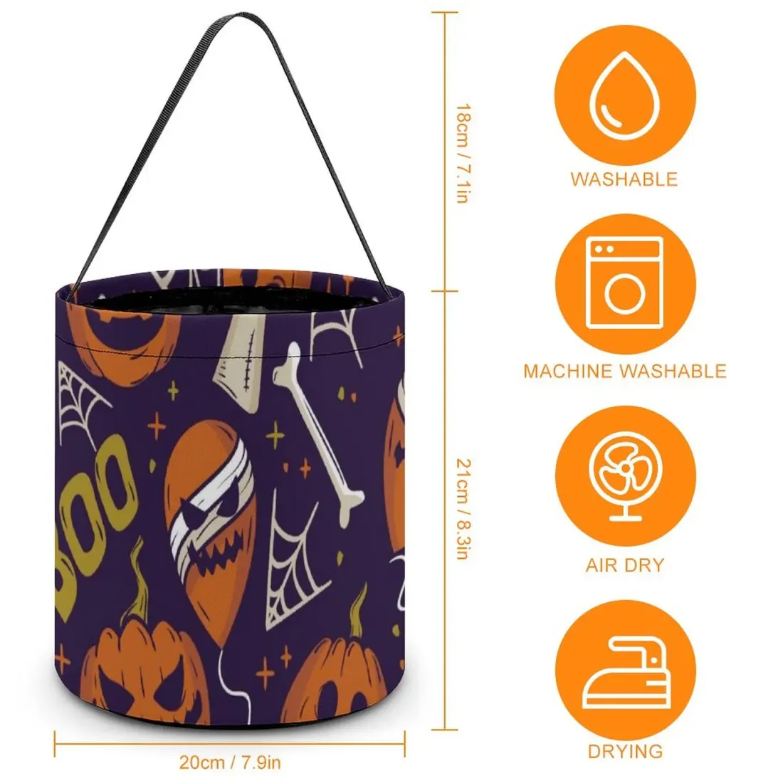 Personalized Trick-or-Treat Bag for Halloween, Printed with Your Design — photo 6