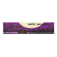 Custom Photo Party Banner with Grommets for Birthday, Graduation or Halloween thumbnail 5