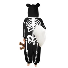 Custom Kids Onesie Pajamas with Bear Ear Hood for Ages 2 to 7 thumbnail 4