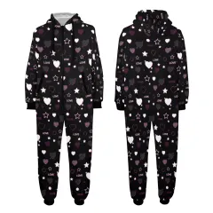 Custom Adult Onesie Pajamas with Hood for Men and Women, Sizes S to 4XL thumbnail 5
