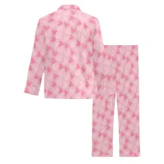 Custom Pajamas for Men, Long Sleeve Button-Up Pajama Set, Sizes S to 5XL thumbnail 4