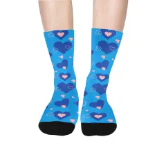 Custom Photo Crew Socks for Men and Women, Unisex Adult Size thumbnail 1