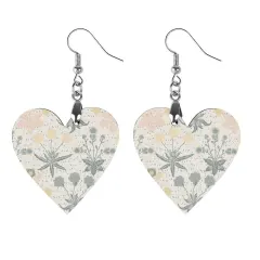 Personalized Wooden Heart Earrings with Your Photo, Printed on Both Sides thumbnail 6