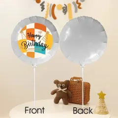 Custom Birthday Foil Balloons with Your Photo or Design, 18 Inch, Set of 3 thumbnail 3