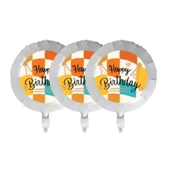 Custom Birthday Foil Balloons with Your Photo or Design, 18 Inch, Set of 3 thumbnail 5