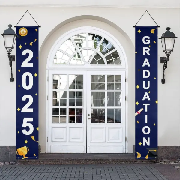 Custom Graduation Door Banner with Your Design, Porch Sign for Grad Party