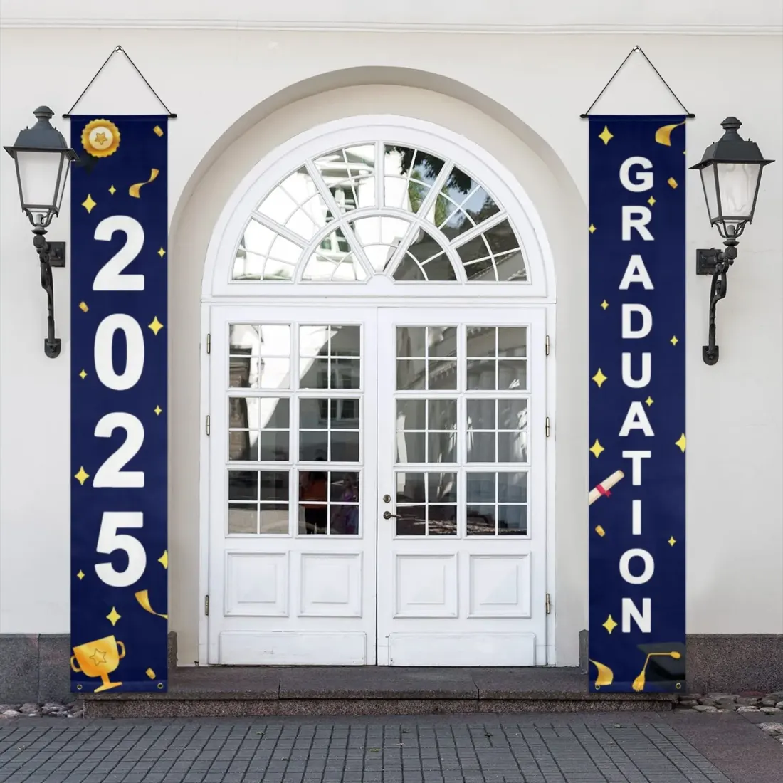 Custom Graduation Door Banner with Your Design, Porch Sign for Grad Party