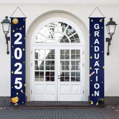 Custom Graduation Door Banner with Your Design, Porch Sign for Grad Party thumbnail 1