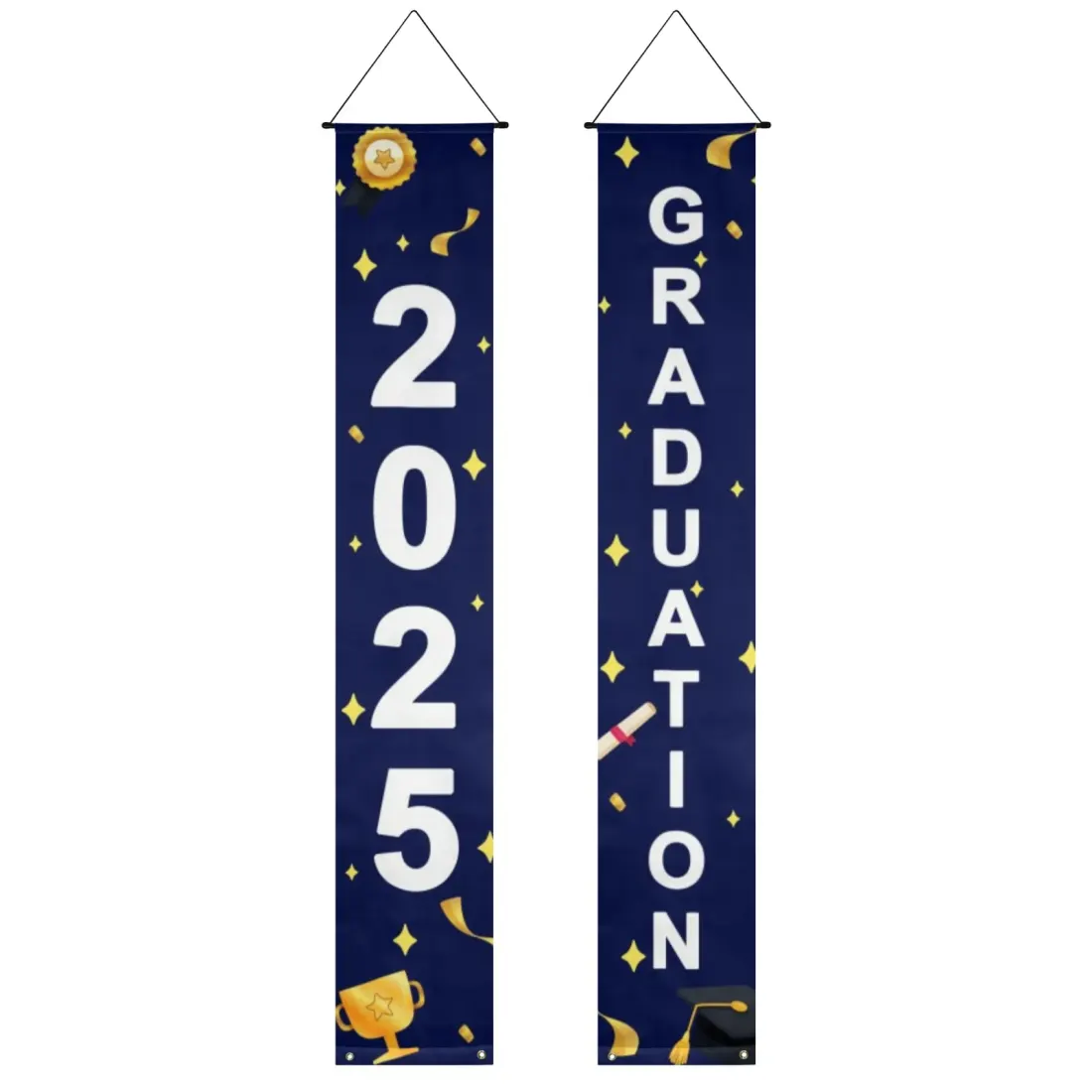 Custom Graduation Door Banner with Your Design, Porch Sign for Grad Party — photo 5