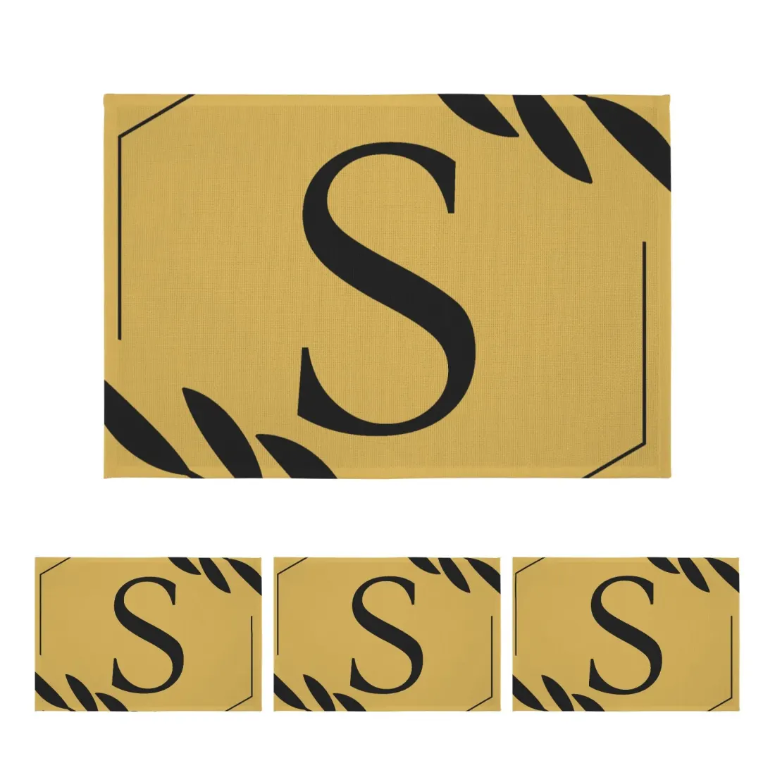 Personalized Table Placemats, Set of 4 with Your Design, 18 x 12 Inch — photo 3