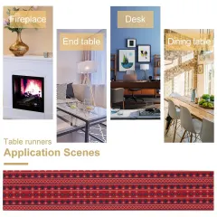 Custom Linen Table Runner with Your Design for Christmas, Weddings or Home thumbnail 6