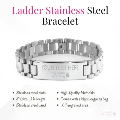 Custom God is Greater Than the Highs and Lows: G>∧∨ Scripture Men Religious Silver Bracelet thumbnail 3