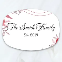 Personalized Family Name Oval Platter: Custom Elegant Celebration Home Decor Kitchenware Gift thumbnail 6