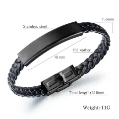 Personalized Memorial Bracelet: Custom Laser Engraved Loss of Mom Dad Brother Sister Gift thumbnail 3