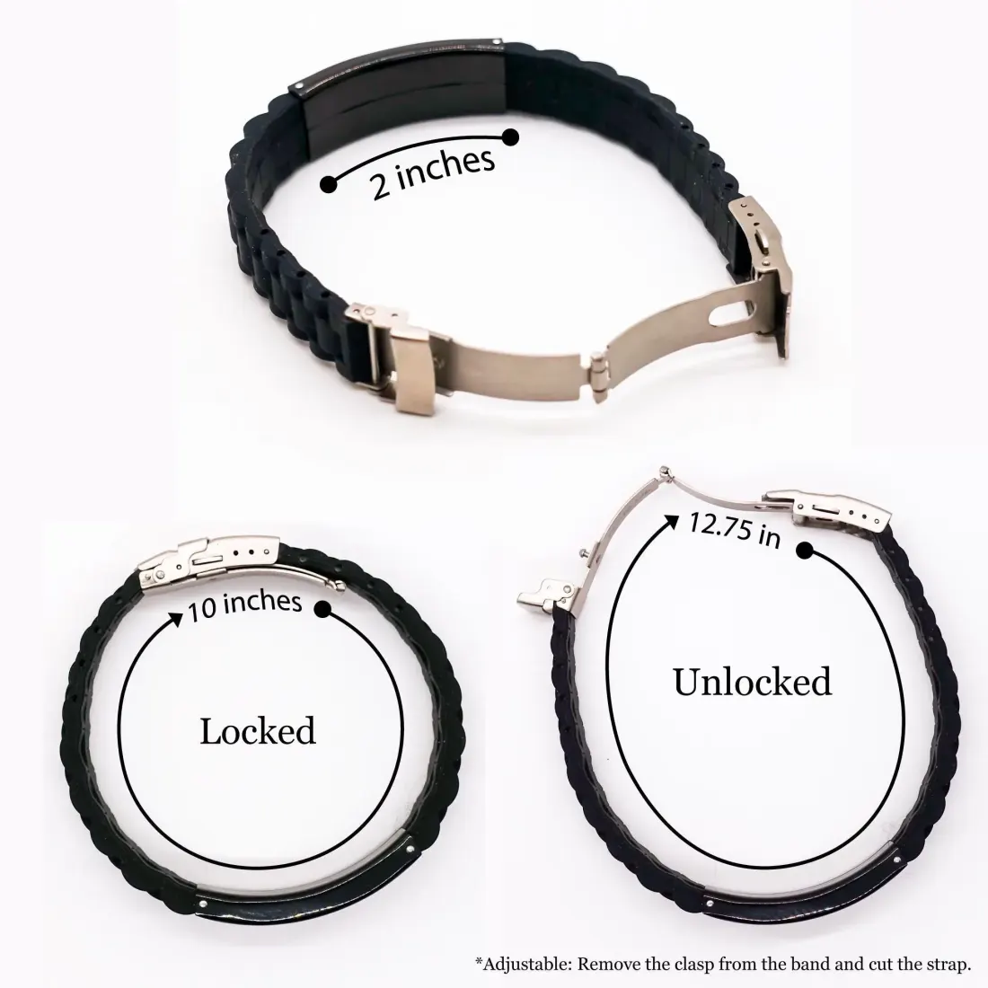 Personalized Memorial Bracelet: Custom Laser Engraved Loss of Mom Dad Brother Sister Gift — photo 5