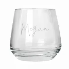 Custom Name Tumbler, Engraved Whiskey Glass, Personalised Cocktail Lover Barware thumbnail 4