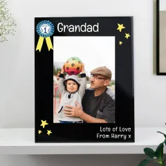Personalized Black Glass Photo Frame, Daddy Gift, Custom Family Picture Frame thumbnail 3
