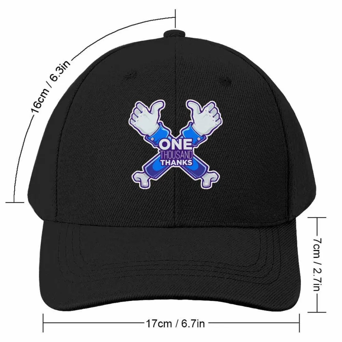 Personalized Black Baseball Cap, Custom Text Logo Name, Adjustable Streetwear Hat — photo 2