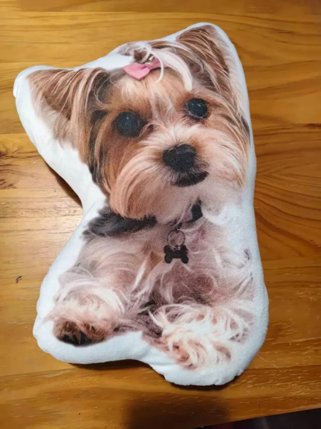 Custom Shaped Pillow, Personalized Photo Cushion, Cat Dog Lover Accent Pillow — photo 6