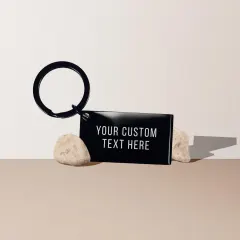 Personalized Anniversary Keychain: Laser Engraved Stainless Steel, Couples Gift thumbnail 2