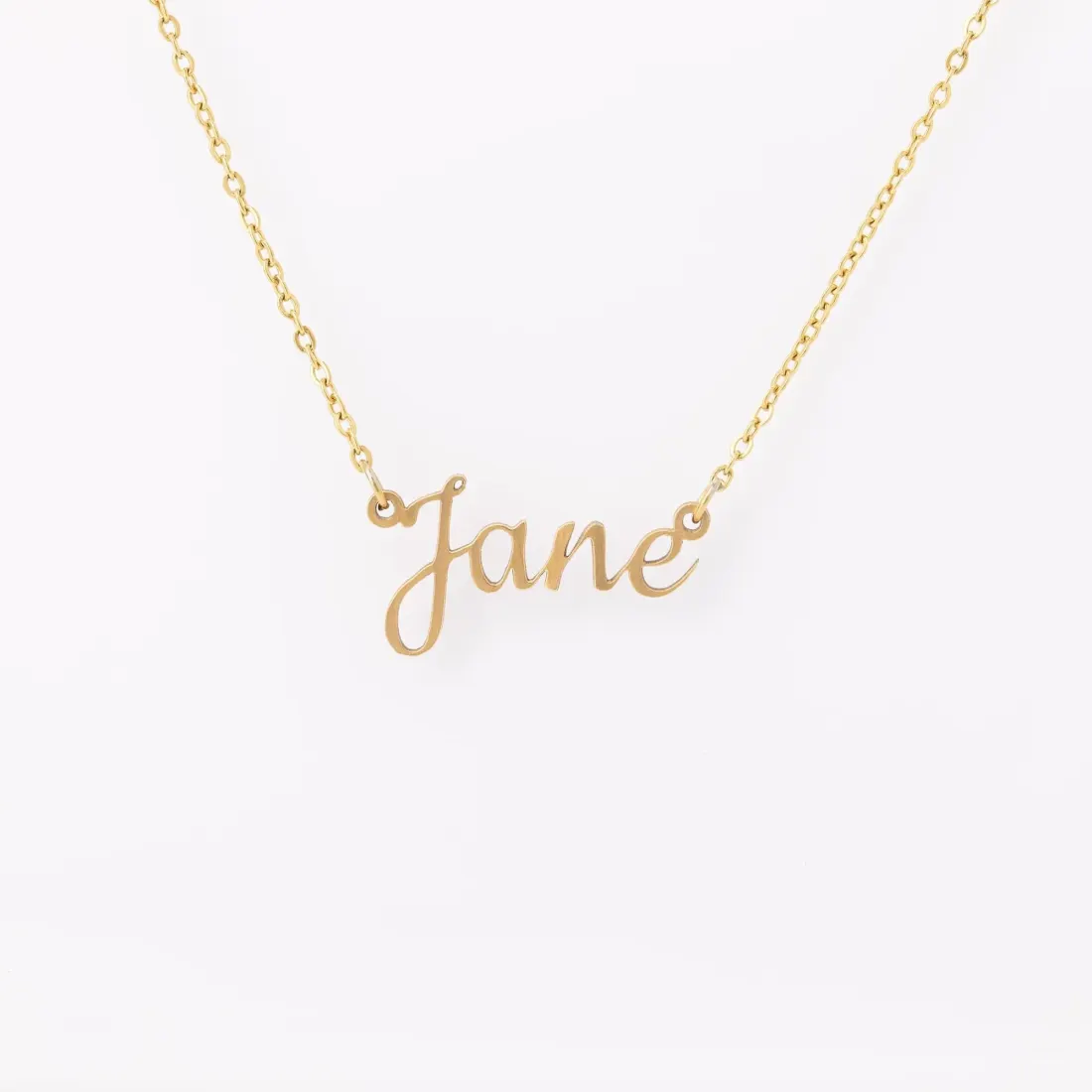 Custom 18k Gold Finish Name Necklace: Personalized Jewelry Gift, Rose Gold Finished Chain Jewellery — photo 4