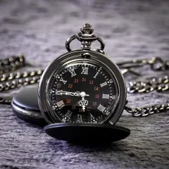 Baptized in Christ Engraved Baptism Pocket Watch: Personalized Name Date Cross Gift thumbnail 4