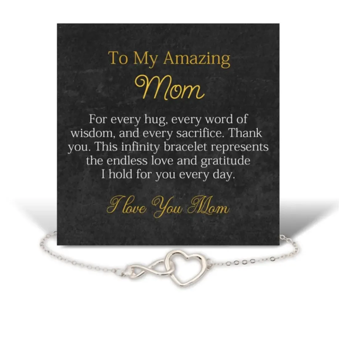 Infinity Heart Silver Bracelet: Love Gift for Mom, Sister, Wife — photo 5