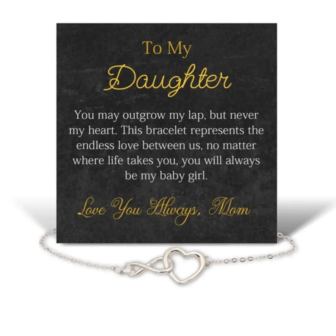 Infinity Heart Silver Bracelet: Love Gift for Mom, Sister, Wife — photo 6