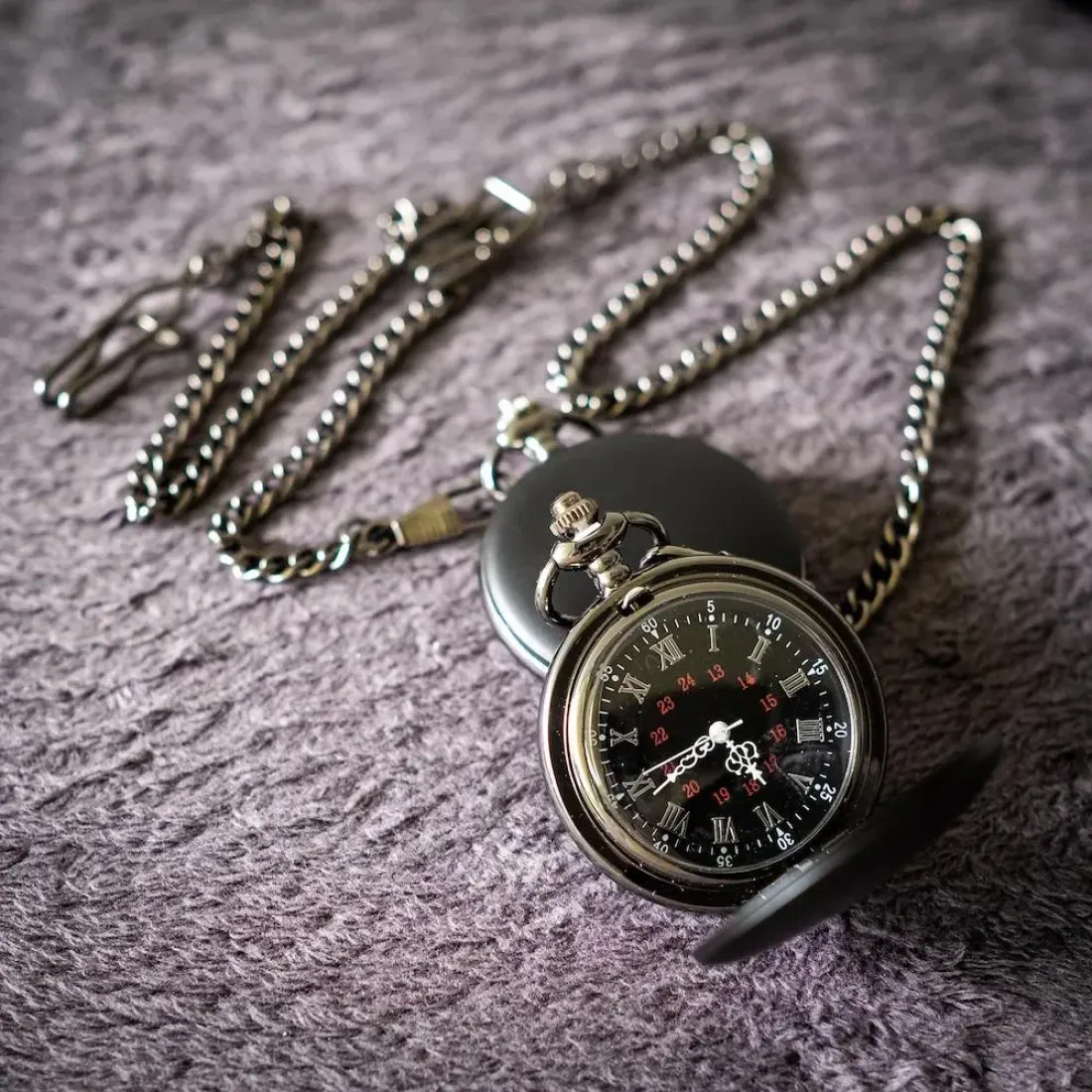 Baptism Pocket Watch for Teen: Personalized Washed by the Water Engraved Vintage Style Watch — photo 6