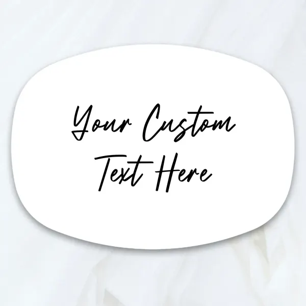 Personalized Custom Name Oval Dish: Customise Serving Platter, Housewarming Wedding Gift