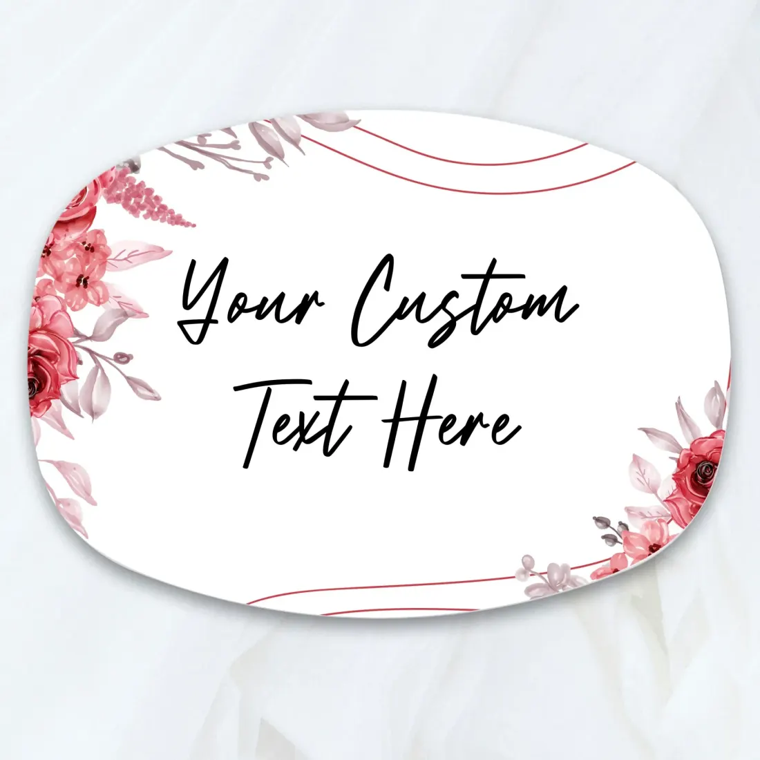 Personalized Custom Name Oval Dish: Customise Serving Platter, Housewarming Wedding Gift — photo 6