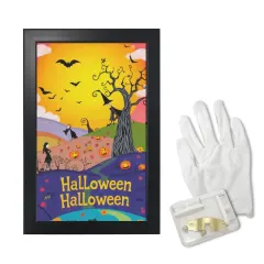 Custom Halloween Canvas Print, Framed Photo Wall Art, Kids Costume Picture, Personalized Grandparent Gift thumbnail 3