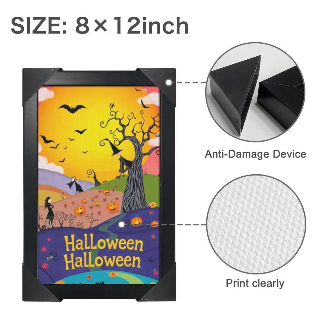 Custom Halloween Canvas Print, Framed Photo Wall Art, Kids Costume Picture, Personalized Grandparent Gift — photo 5