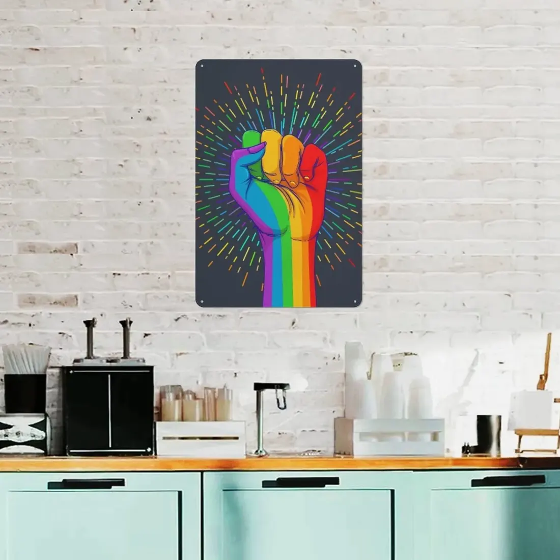 Custom Photo Metal Sign, Vertical 11.8 x 7.9 in Wall Art With Your Own Design — photo 2
