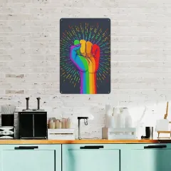 Custom Photo Metal Sign, Vertical 11.8 x 7.9 in Wall Art With Your Own Design thumbnail 2