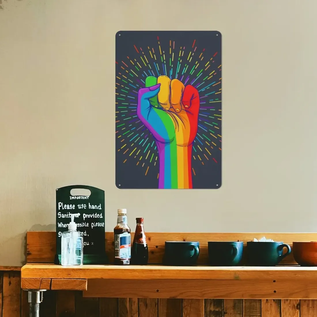 Custom Photo Metal Sign, Vertical 11.8 x 7.9 in Wall Art With Your Own Design — photo 4