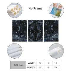 Custom 3 Piece Canvas Wall Art, Unframed 12x18 Photo Panels, Housewarming Gift thumbnail 4