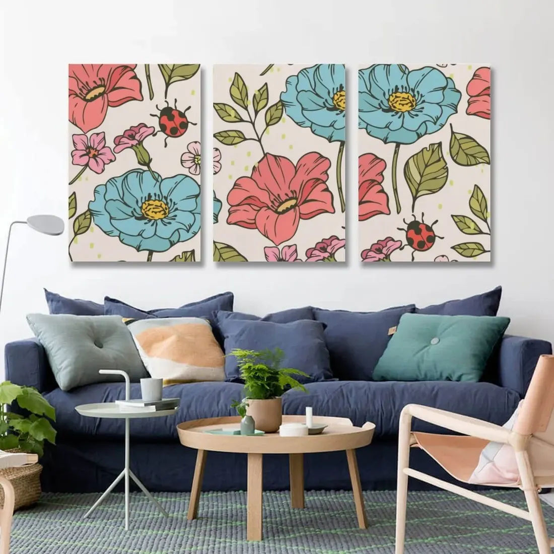 Custom Triptych Canvas Print, Set of 3 Unframed 8x12 Panels With Your Photo — photo 2