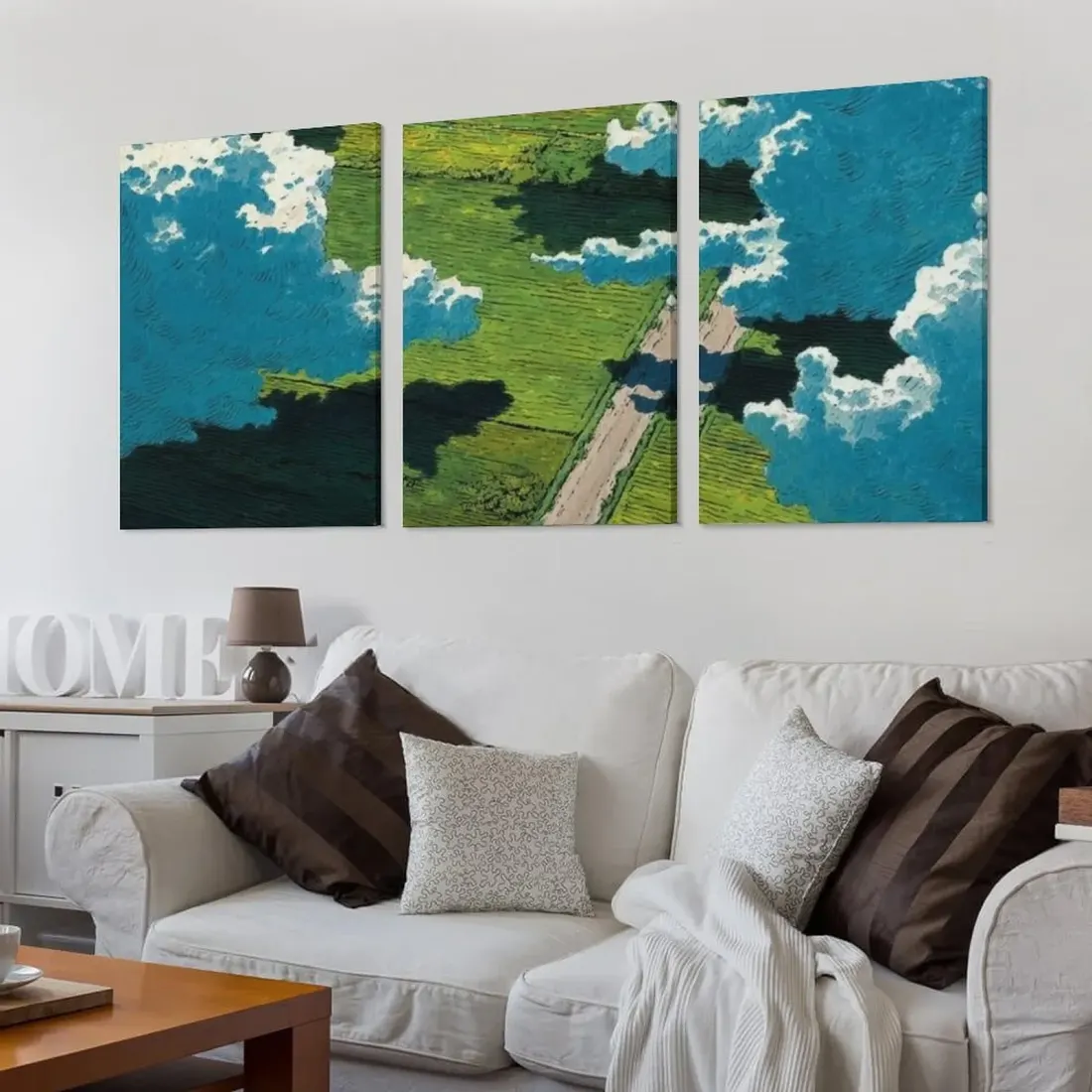 Custom 3 Piece Canvas Wall Art with Your Photo, Three 16x24 Inch Panels — photo 2