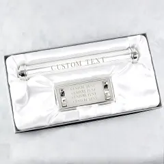 Personalised Silver Plated Certificate Holder, Custom Engraved Wedding Keepsake Case thumbnail 2