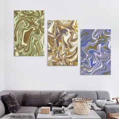 Custom 3 Piece Canvas Wall Art with Your Photo or Design, 12 x 18 Inch Panels thumbnail 1