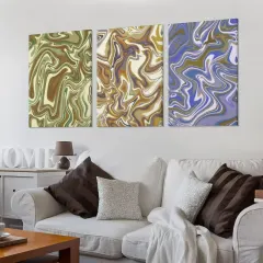 Custom 3 Piece Canvas Wall Art with Your Photo or Design, 12 x 18 Inch Panels thumbnail 2