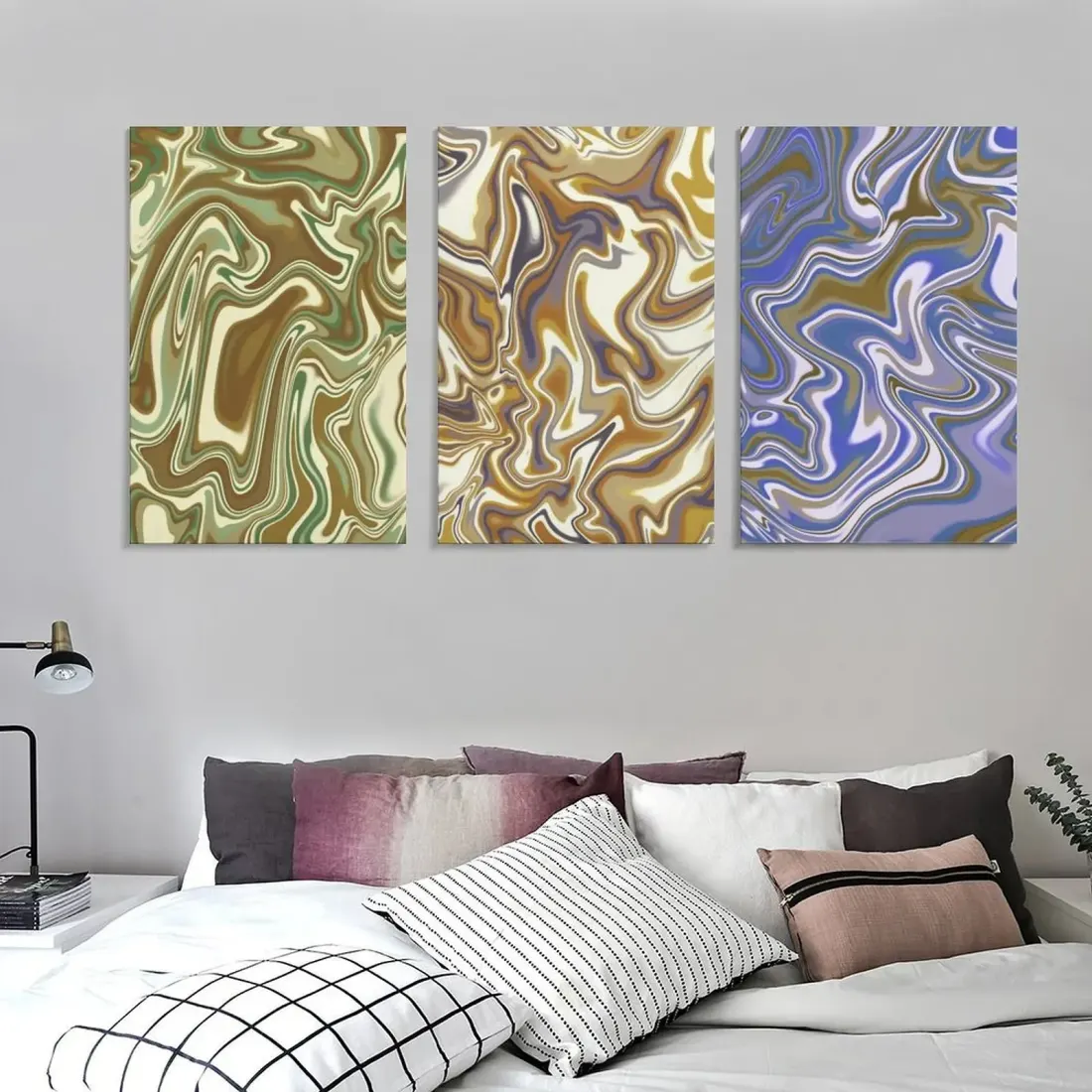 Custom 3 Piece Canvas Wall Art with Your Photo or Design, 12 x 18 Inch Panels — photo 3