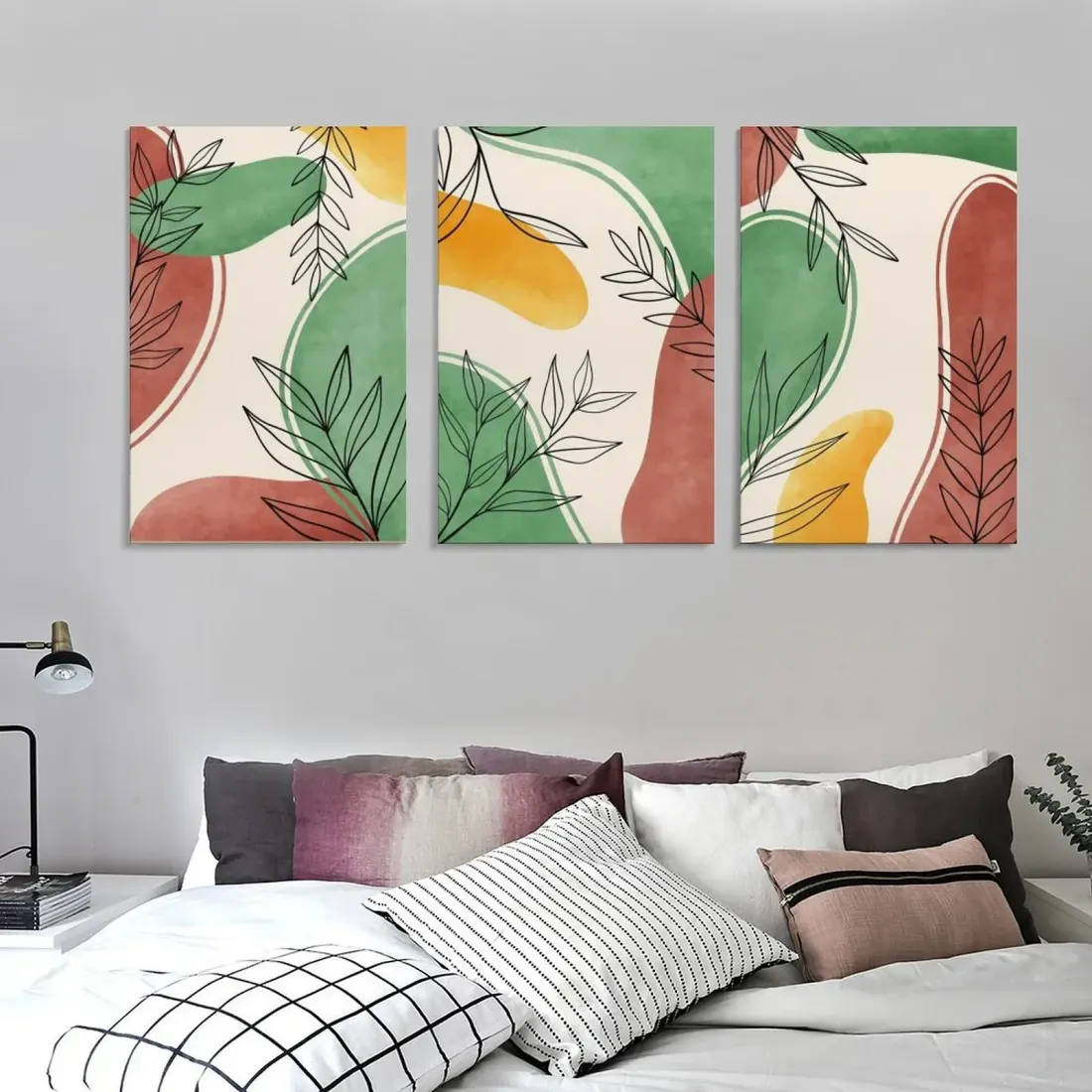 Custom 3 Panel Canvas, Framed Photo Wall Art Set, Personalized Gift — photo 2