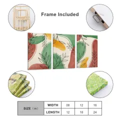Custom 3 Panel Canvas, Framed Photo Wall Art Set, Personalized Gift thumbnail 4