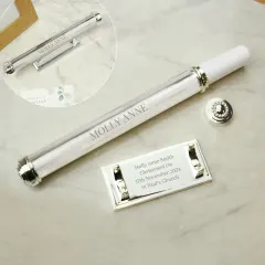 Personalised Silver Plated Certificate Holder, Custom Engraved Wedding Keepsake Case thumbnail 4