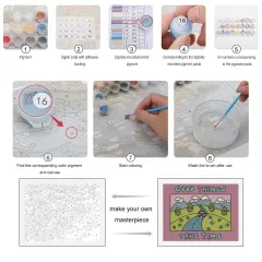 Custom Paint by Numbers Kit From Your Photo, DIY Gift for Adult Beginners thumbnail 6